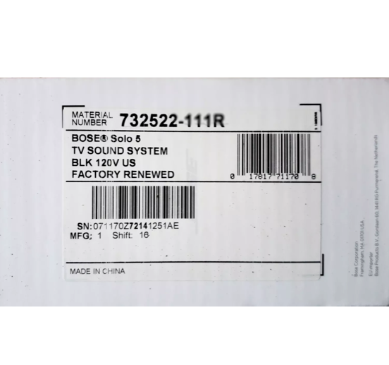 bose solo 5 factory renewed